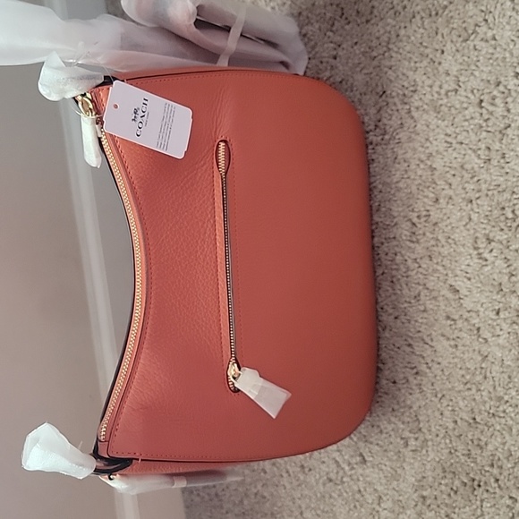 NWT Dark Orange Coach Hobo Bag - Picture 4 of 4